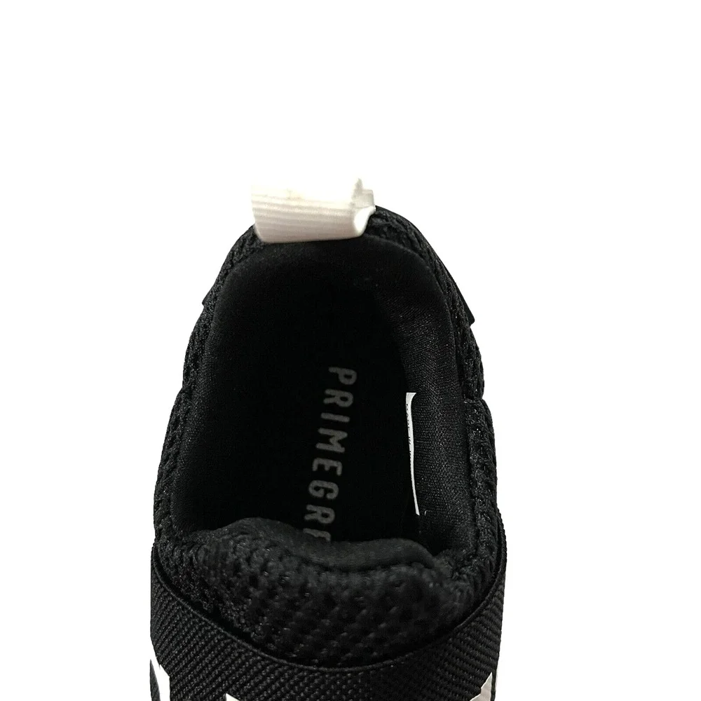 Adidas Little Boys Girls‎ Slip on Sneakers Sz 12 Black-White Lightweight Comfort